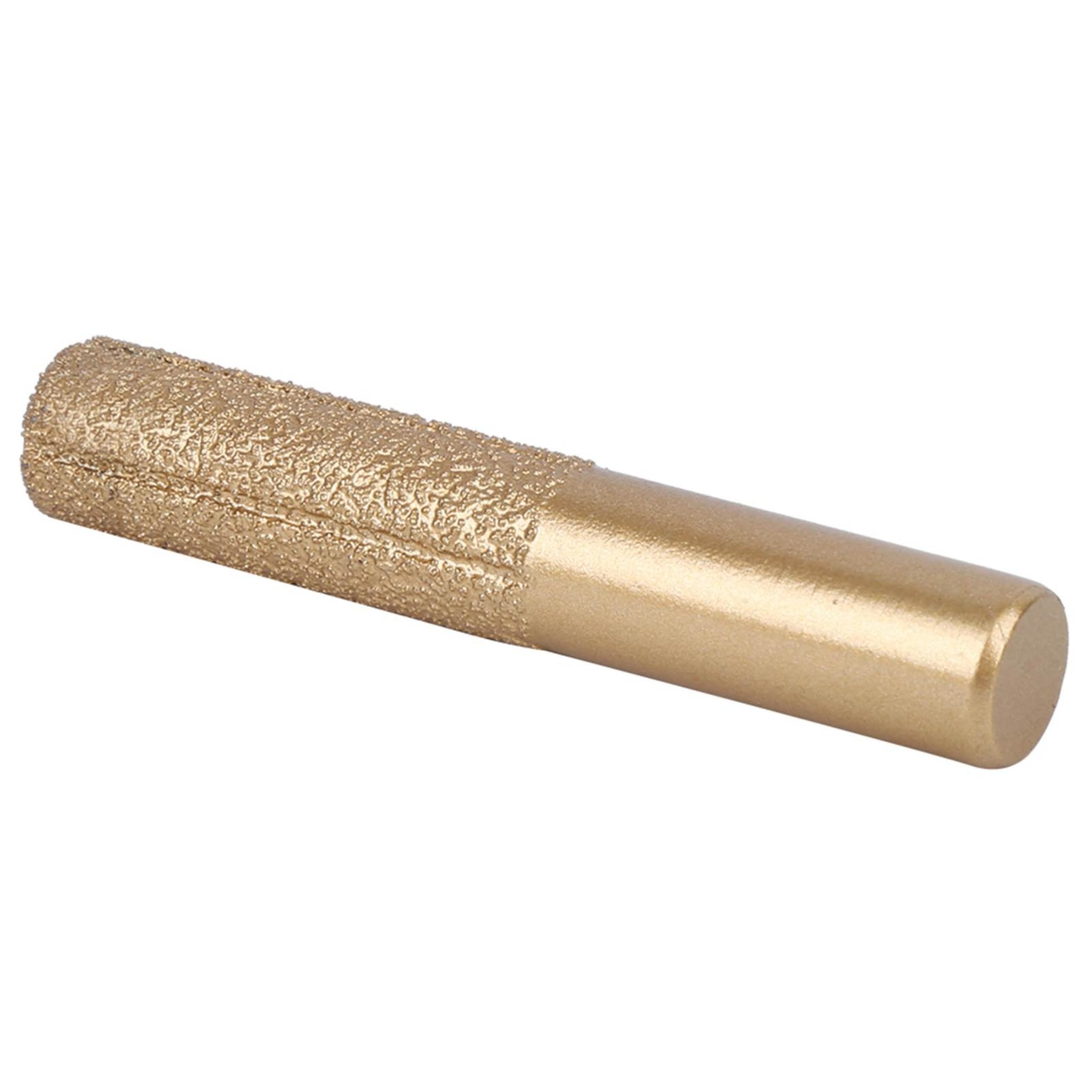 Frese Diamantate Punte Diamantate Gambo Dritto Brasato Dorato per Il Taglio Del Bordo Pietra Marmo Granito Piastrelle Cerami (12.7 * 13.5 * 75mm)