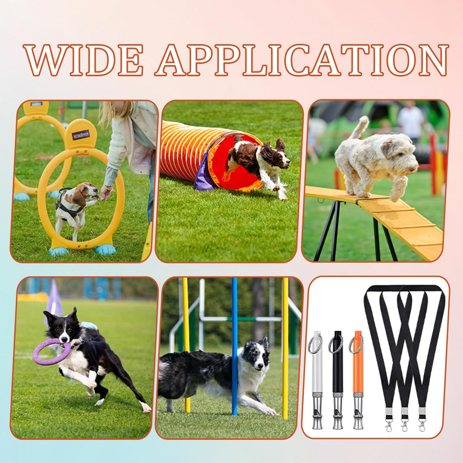 3 Paquets De Sifflet Chien, Sifflet Ultrason Chiens Anti Aboiement Ultrasons Haute FréQuence Sifflets D'EntraîNement Pour Chien ExtrêMement Fiable Sifflets De Dressage Convient à La Plupart Des Race