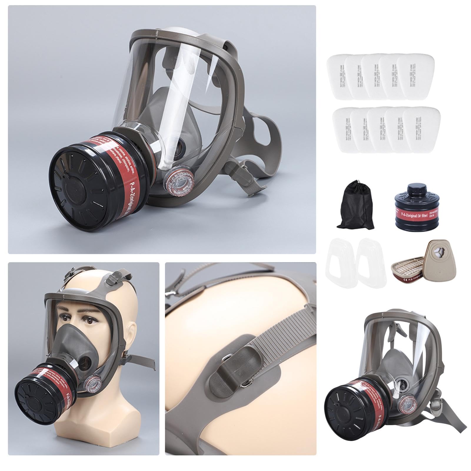Masque Respiratoire Intégral Avec Filtres Filtres De Masque Intégral Sûrs