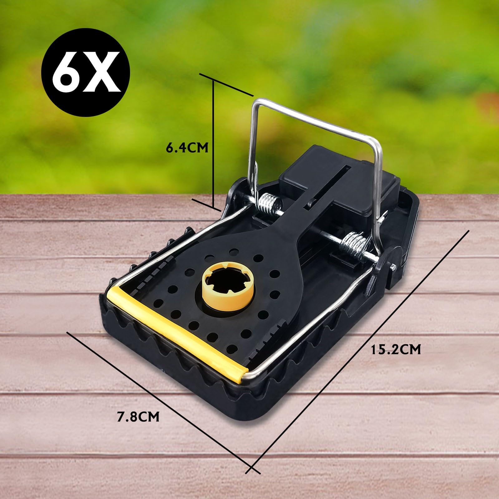 Trampa Para Ratones Reutilizable - Pack De 6 Ratoneras Plásticas Sensibles Con Cebo Atrayente - No Tóxica, Ideal Para Interior Y Exterior