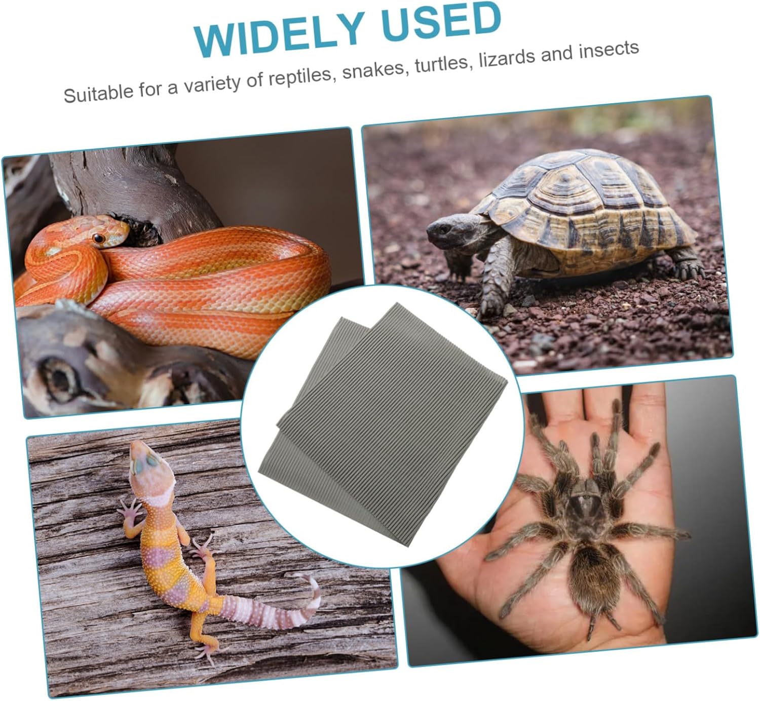 Moisture-Resistant Reptile Tank Bedding Liner for Terrariums Reptile Carpet Pad Tortoise Bedding Lizard Carpet Decorative Cage Substrate Liner Pet Supplies