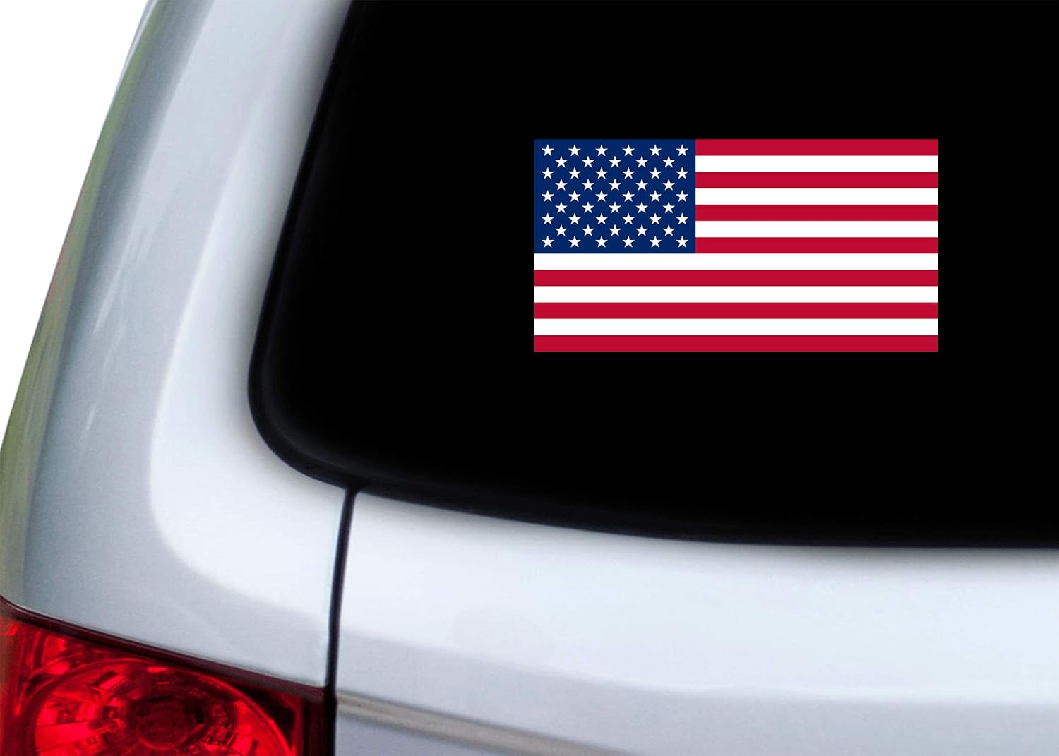 Rogue River Tactical 4 Pack USA American Flag Decal Bumper Sticker 5x3” United Sates of America