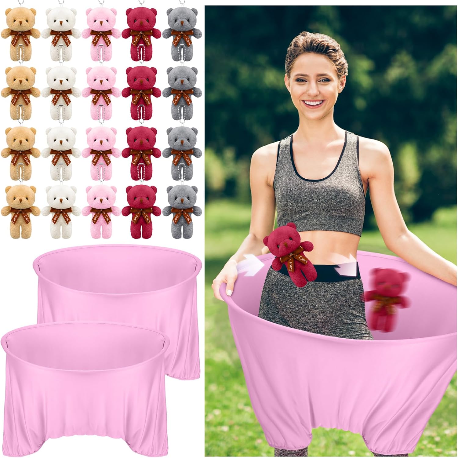 22 Pcs Funny Baby Shower Diapers Games Activities Fun Bridal Shower Games How Many Plushies Can You Catch in Your Big Diaper Gender Reveal for Boys Girls Adults (Blue)