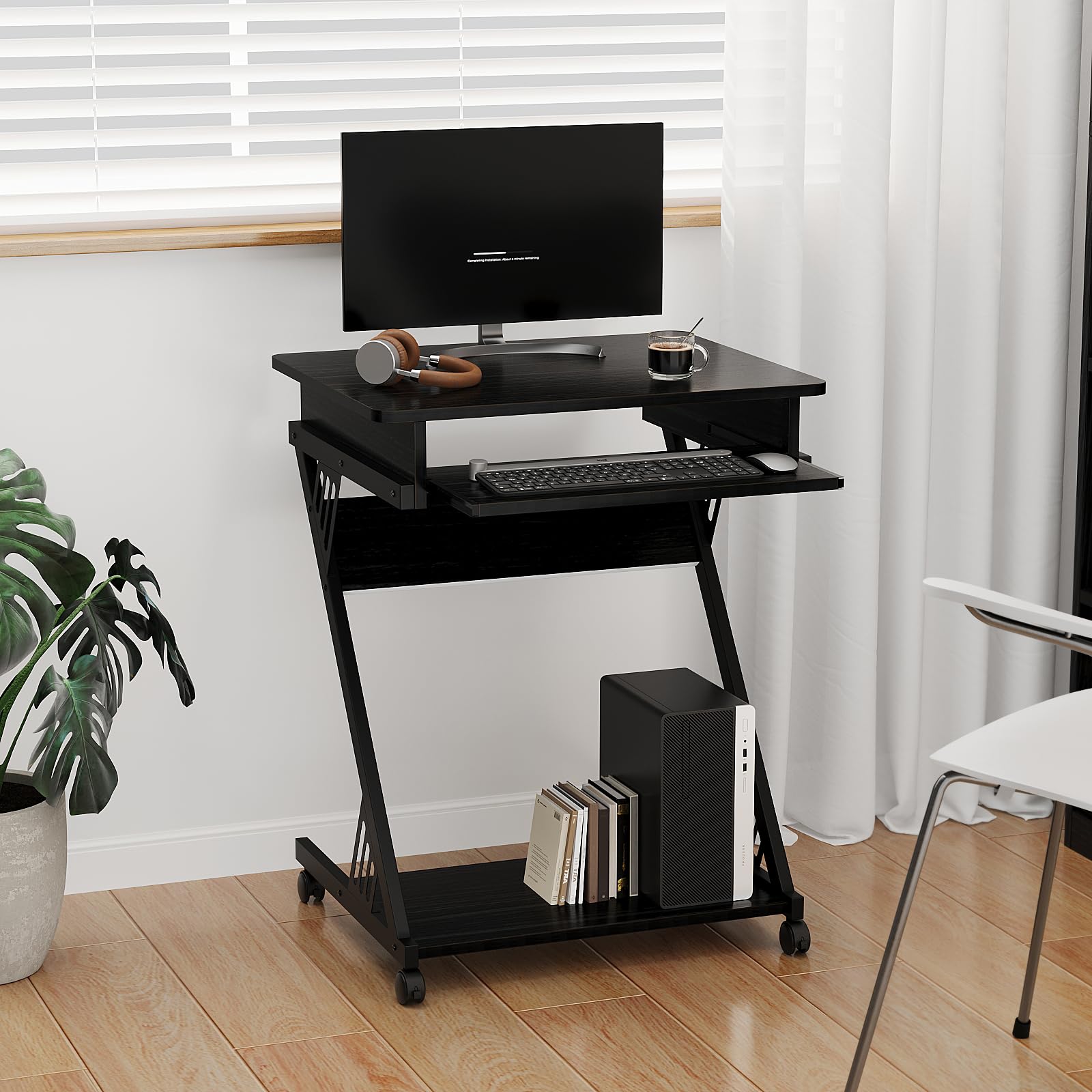 Amazon.com: Zenira 24-Inch Small Computer Desk, Z Shape Laptop