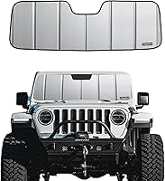 Vista 18 de Protección solar para parabrisas Pigenius para Jeep Wrangler JL 2018-2025, protector solar para ventana delantera Gladiator 2020-2025 - AstraGuard