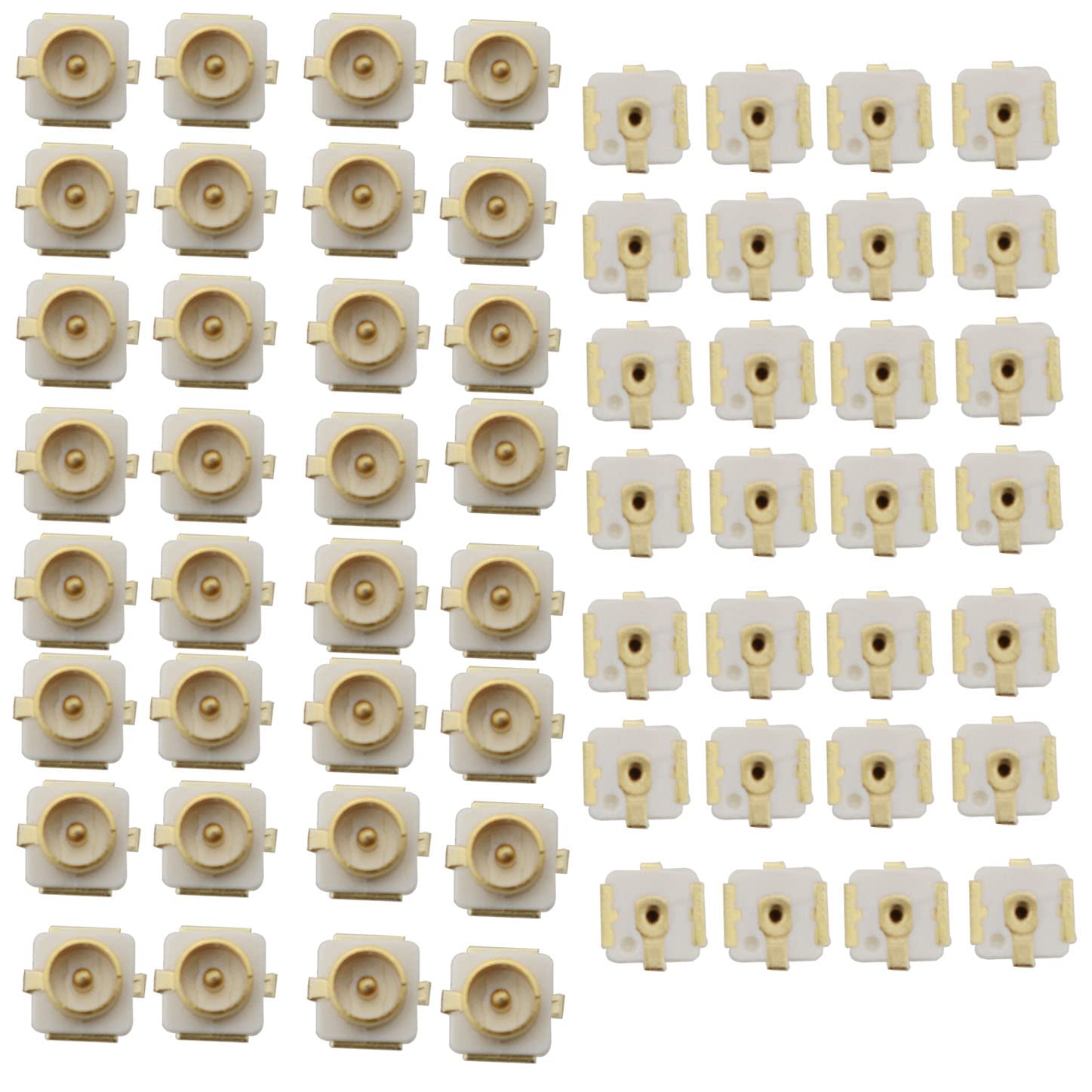 YHXiXi 60PCS PCB Mount Jack Coaxial Connectors SMD SMT Solder for PCB Mount Socket Jack Female RF Coaxial Connector