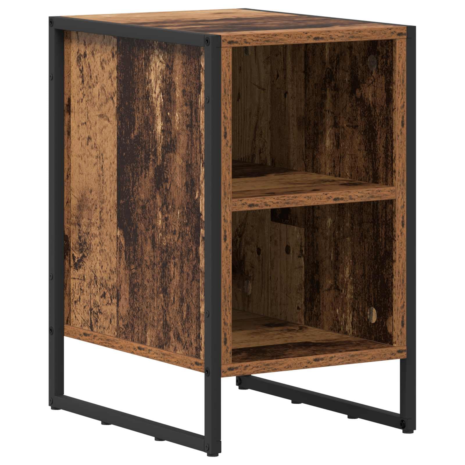 Table de chevet industrielle en bois pour harmoniser votre salon et chambre
