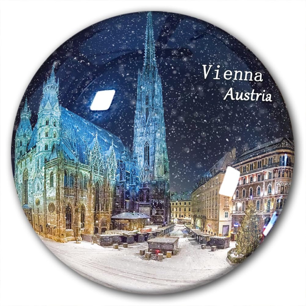 Austria Vienna Fridge Magnet Refrigerator Stickers Decorative Magnet Travel Souvenir Glass