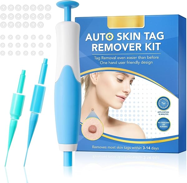 DermaSkin Pro - Adieu Les Acrochordons Améliore La Douceur De La Peau Indolore Et Facile À Enlever Pour Femme (Bleu 1 ensemble) - 1