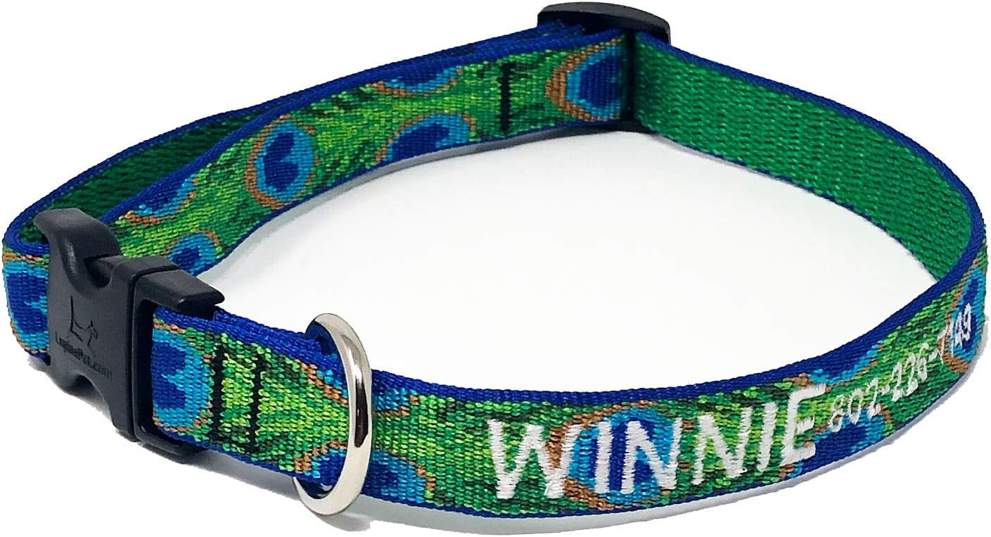 Lupine Personalized Dog Collar (Tail Feathers)