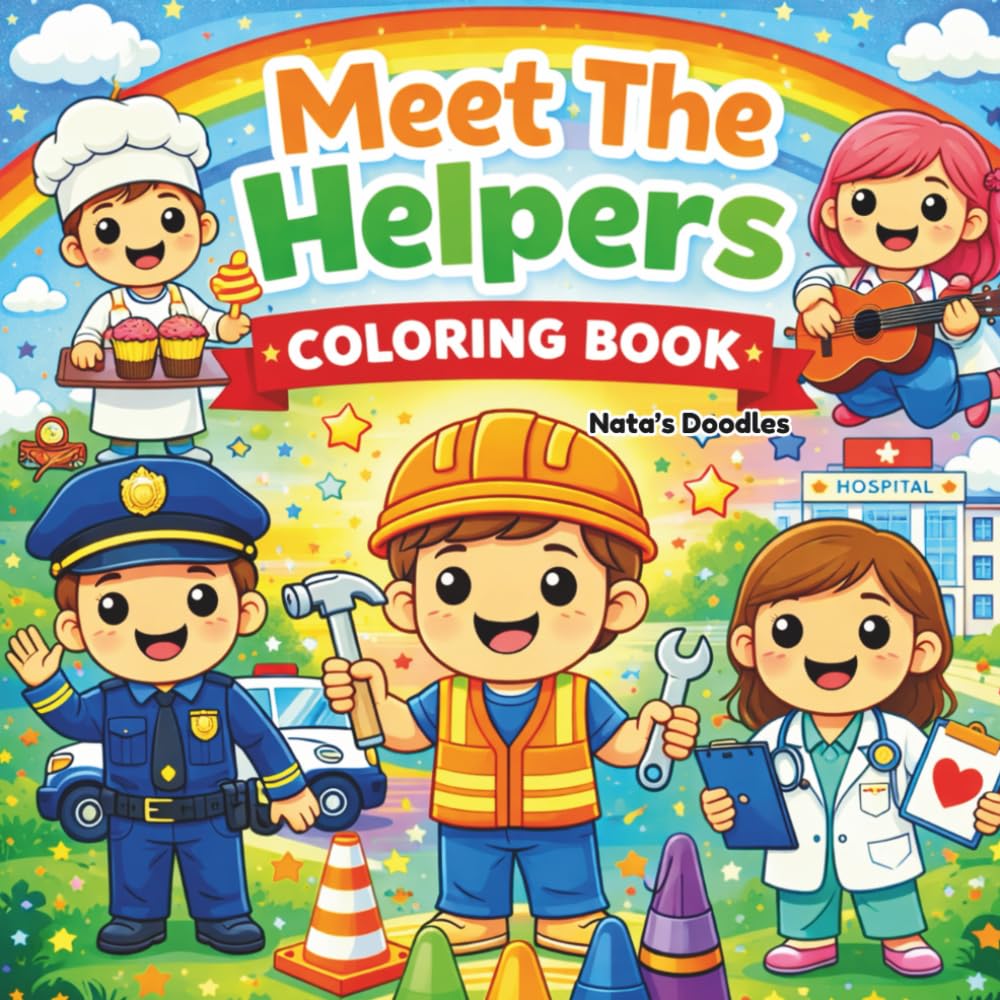 Meet The Helpers: Coloring Book