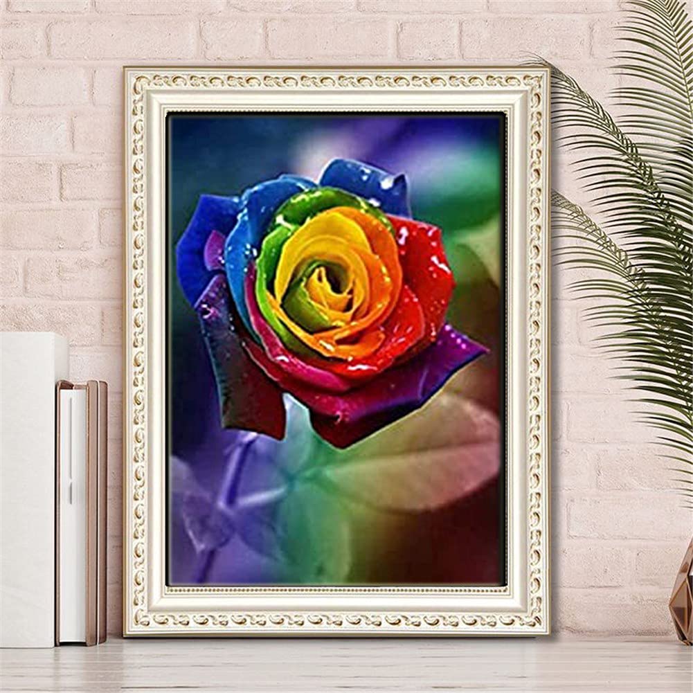 Kit peinture diamant 5D roses anti-stress pour loisir créatif