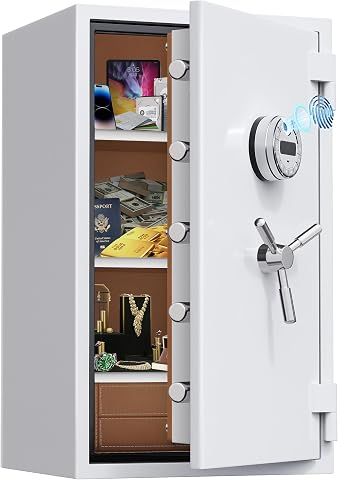 9.8 Cub Large Biometric Home Safe Box Fireproof Waterproof