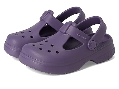 Crocs Kids Classic Mary Jane Clogs (Toddler) Kids Shoes Nightshade : 10 Toddler M, EVA