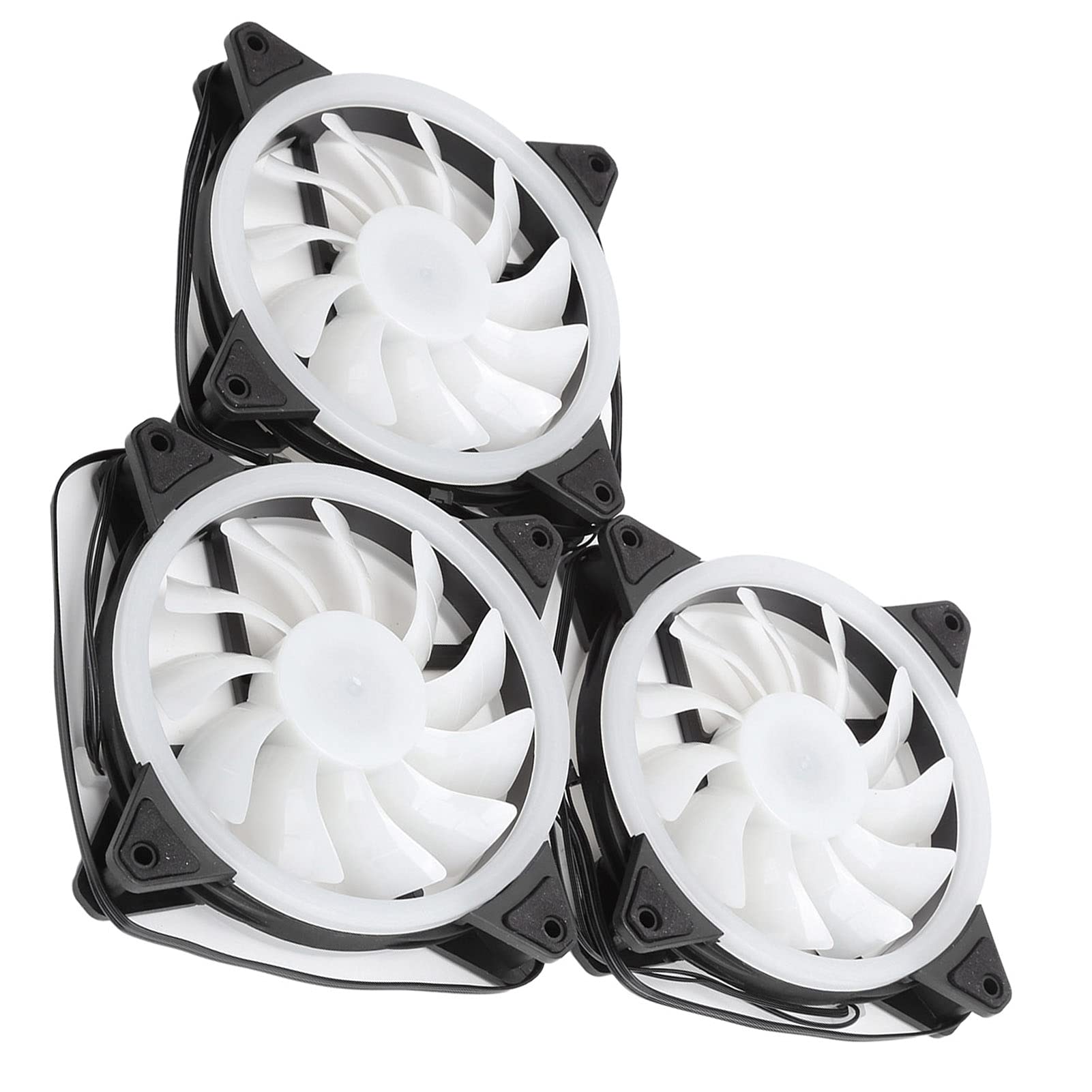 Computer Cooling Fan, 120mm RGB with Remote Control | Łożysko hydrauliczne, wyciszenie, silny przepływ powietrza, materiał ABS, łatwa instalacja