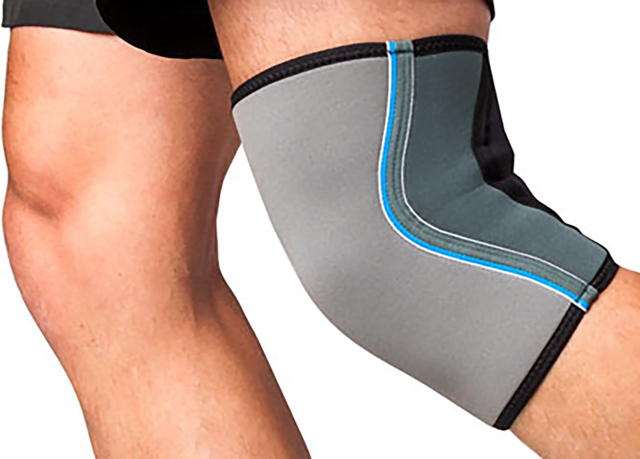 Neoprene Knee Brace, Best Knee Support Sleeve, Functional Knee Wrap, Love It Or Your Money Back! Perfect For Men Or Women, Running Or Lifting! Compression Kneebrace -By Nights Compression (Large)