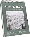 SuFly Sketch Book 9x12, Drawing Paper Pad-68lb/100gsm, Top Spiral Sketchbook Hardcover, 100 Sheets Sketch Pad for Kids Classroom Art Supplies for Adults-Sketchpad for Drawing, Illustration & Art Stuff