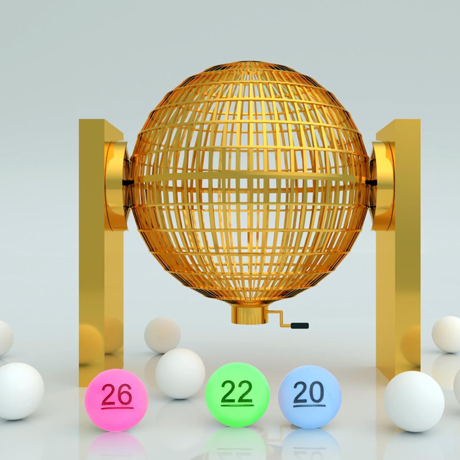 30pcs Raffle Bingo Ball Set Numbered 1-30 Multicolor Mini Plastic Lottery Balls for Game Night Party Props DIY Project