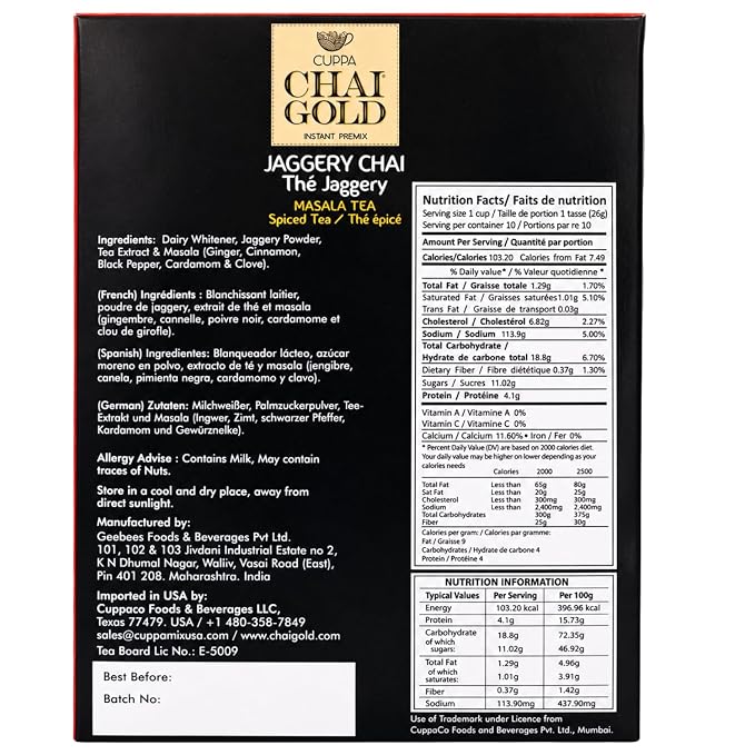 Té Chai Instantáneo Premix Dulce 10 unidades miniatura 2