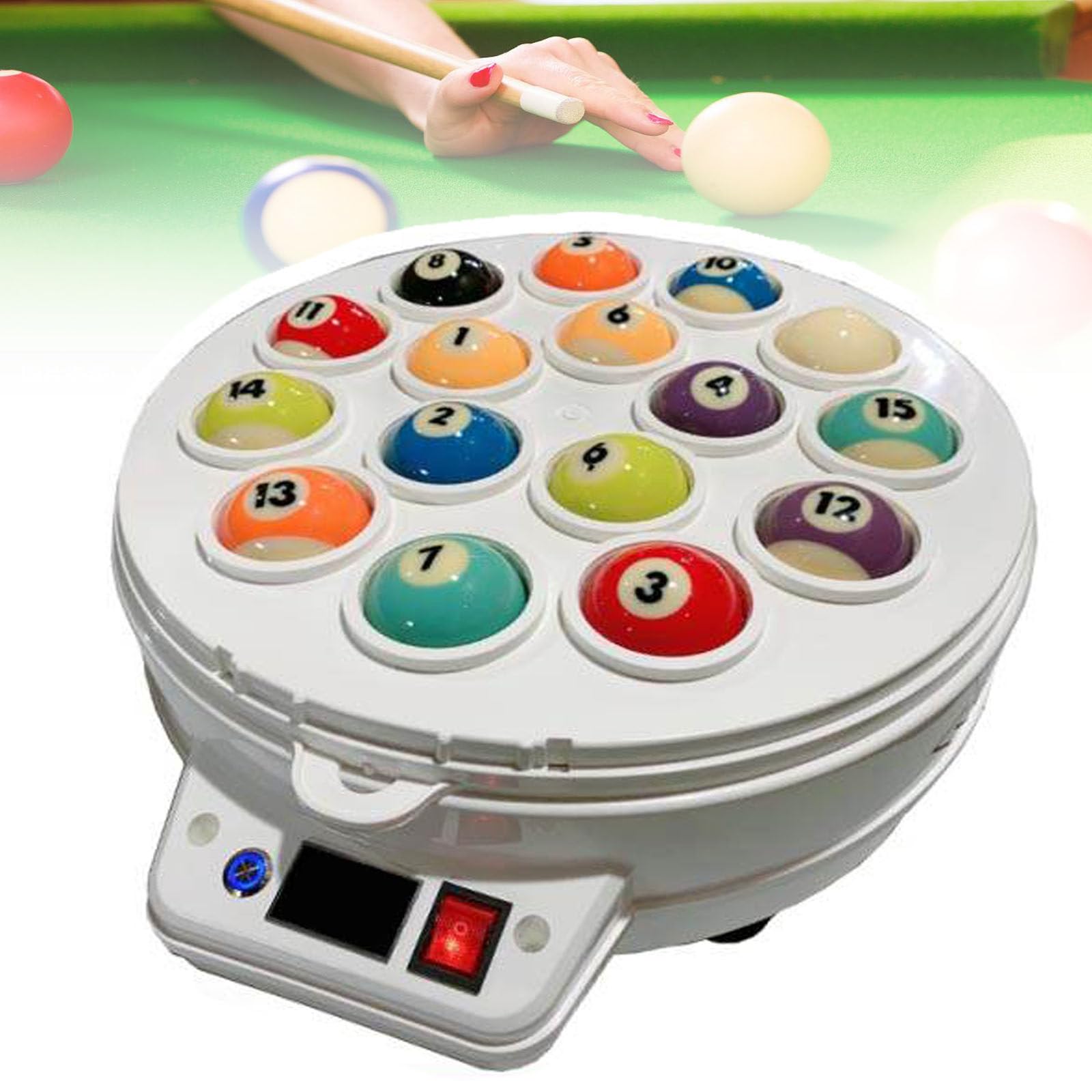 Máquina de limpieza de bolas de billar para disfrutar de partidas perfectas en tu club o casa