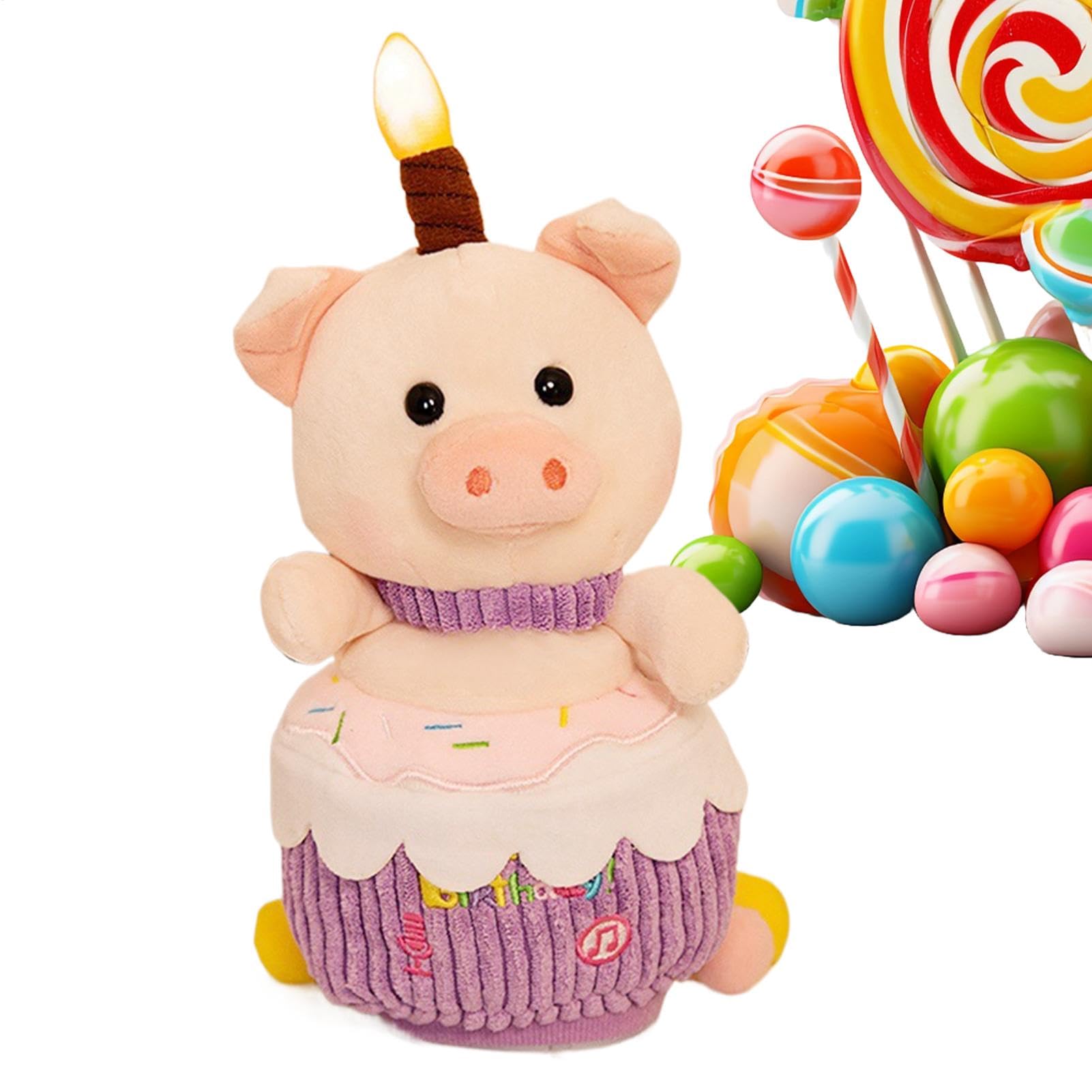 Genérico Animal de Peluche de cumpleaños, Peluche de Feliz cumpleaños | Adorable muñeco de Peluche de Dibujos Animados de Peluche - Muñeco de Peluche de Peluche Creativo para niños y Adultos