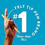 Paper Mate Flair Felt Tip Pens, Medium Point (0.7 mm), Black, 12 Count