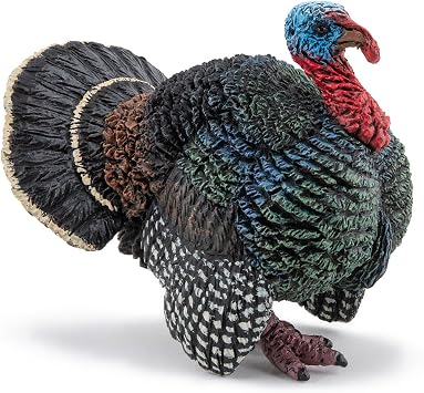 Papo - Realistic Turkey Figure - Ages 3+ Farm Life Collection - Educational Play Farm Birds - Gift Idea Toy for Girls and Boys