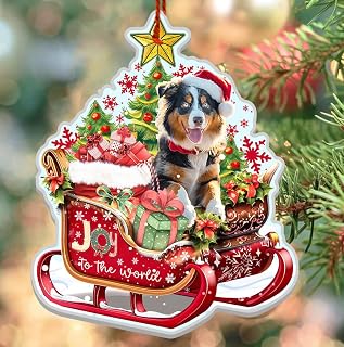 Aluminum Australian Shepherd Dog Ornament for Christmas Tree - Christmas Decor 2024 - Lovers' Gift