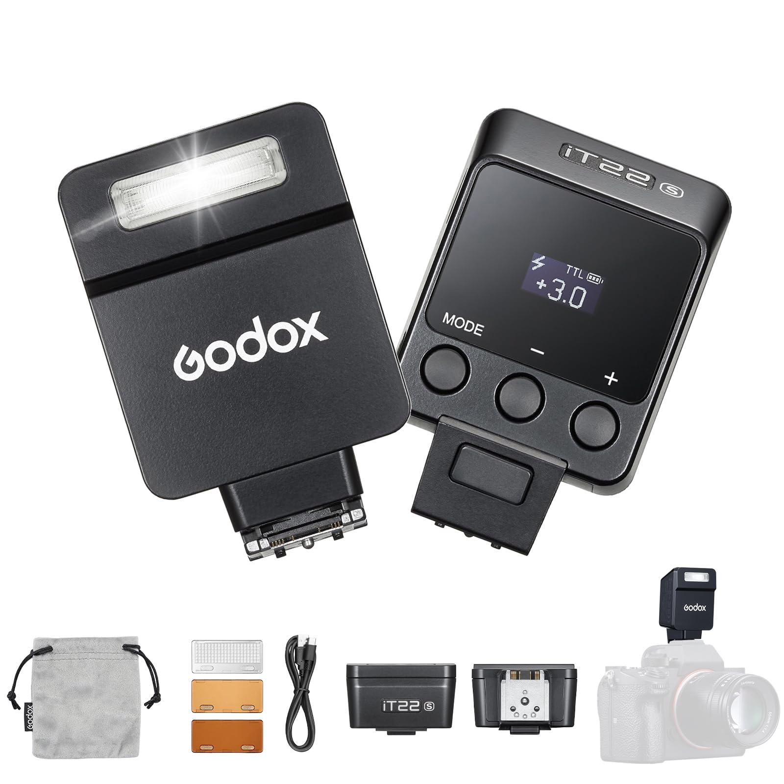 Buy GODOX iT22 S iT22-S TTL Mini Flash for Sony, 700 Full Power