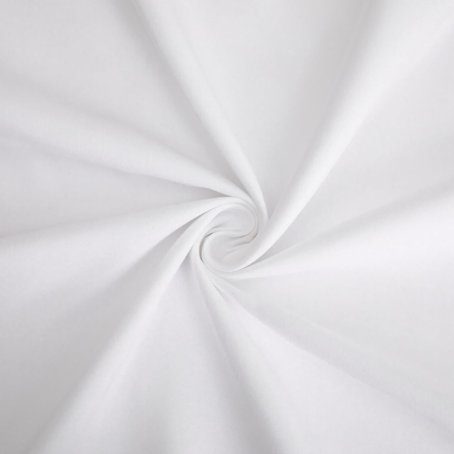 White Ruffle Pillow Case Standard Size Set of 2, 20"x26", Microfiber
