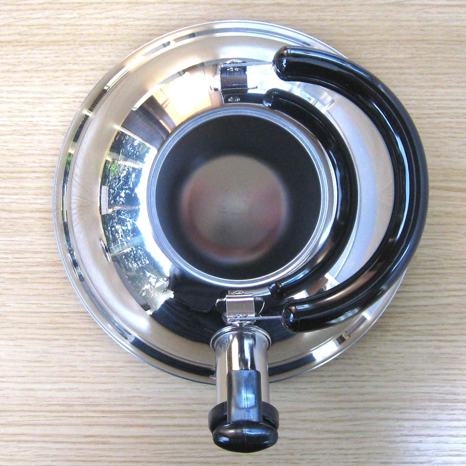 JapanBargain, Quickone Takei Energy-Saving Fuefuki Whistle Kettle, Induction Cookware, Made in Japan, 2.5 Liter