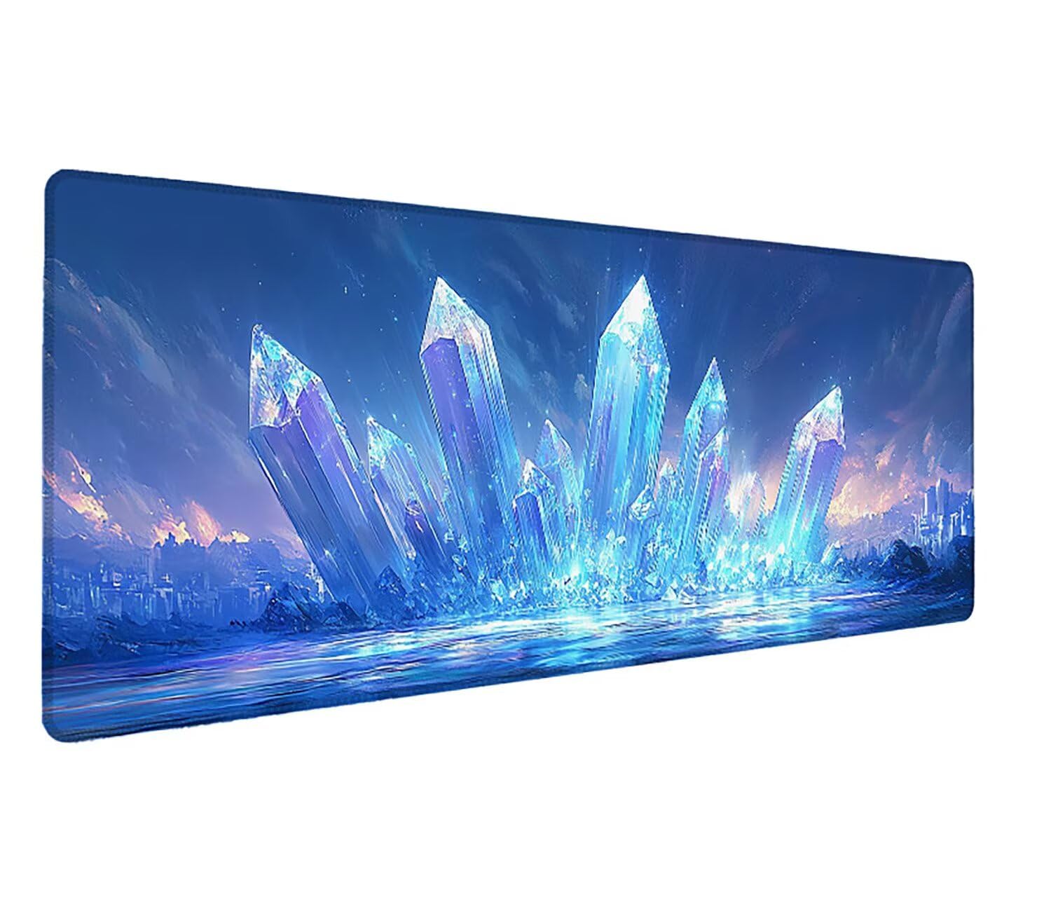 Podkładka pod mysz do gier XXL Crystal Pejzaż, podkładka pod mysz XXL 1400 x 600 x 3 mm, podkładka pod mysz matowa, bardzo duża tkanina na biurko dla graczy, antypoślizgowa podstawa, dla graczy