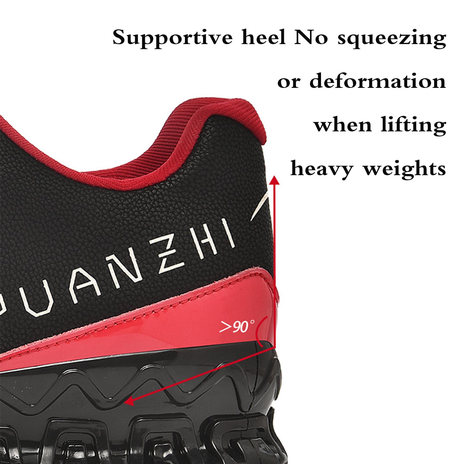Zapatos De Levantamiento De Pesas,Zapatillas Deportivas Hombre,Zapatos Halterofilia Sentadillas Hombre,Antideslizantes,CóModa,FáCil De Poner Y Quitar,para Gimnasio,Cinta De Correr