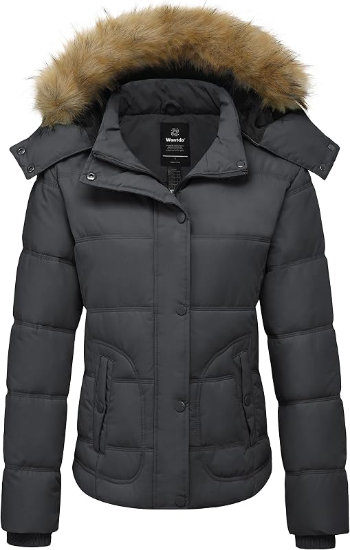 campera acolchada acolchada acolchada con capucha para mujer Parka cálida