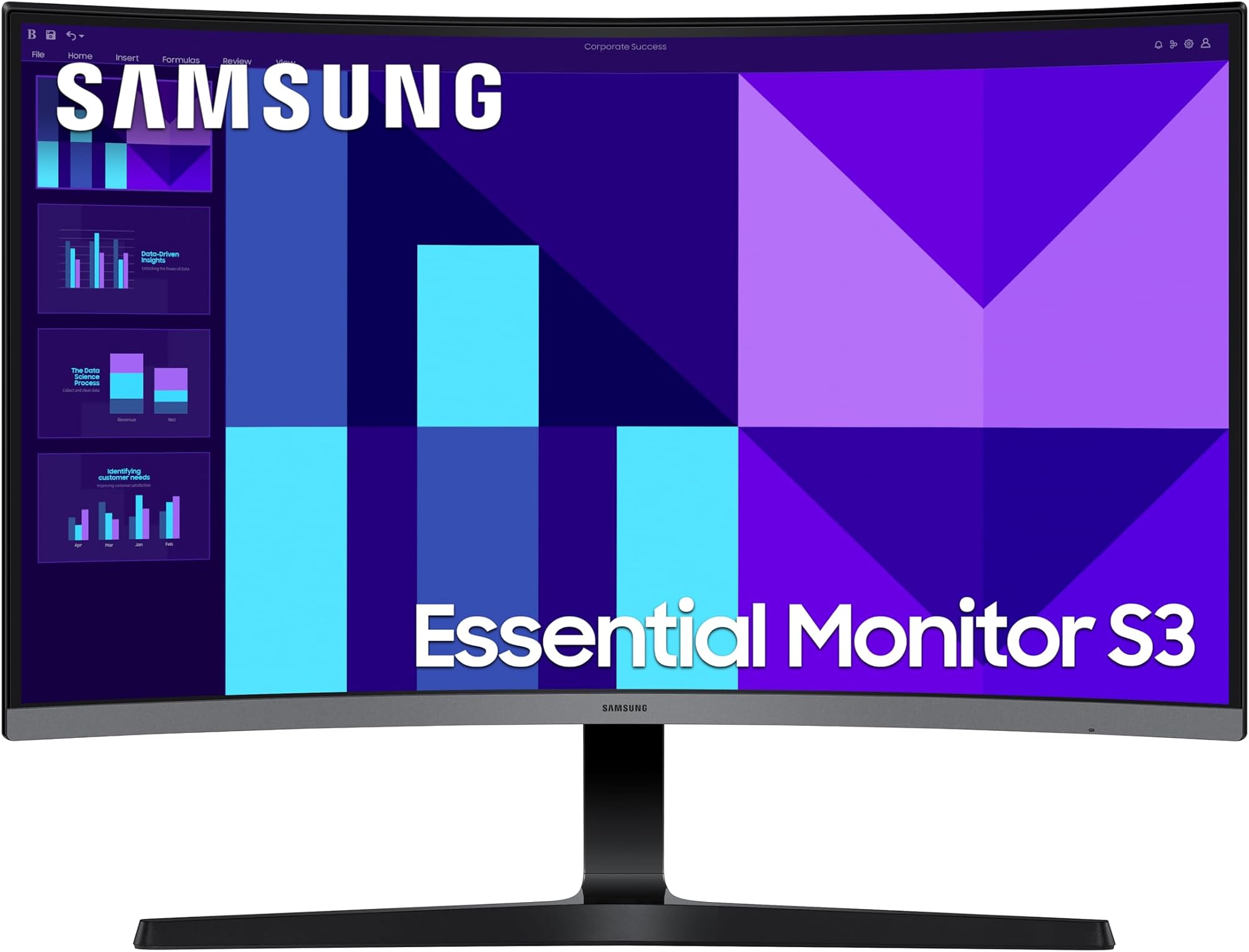 Samsung LS27D396GAUXXU 27" Curved Full HD monitor with Speakers - 1920x1080p, 1800R, HDMI, VGA, Speakers: image 1 of 7