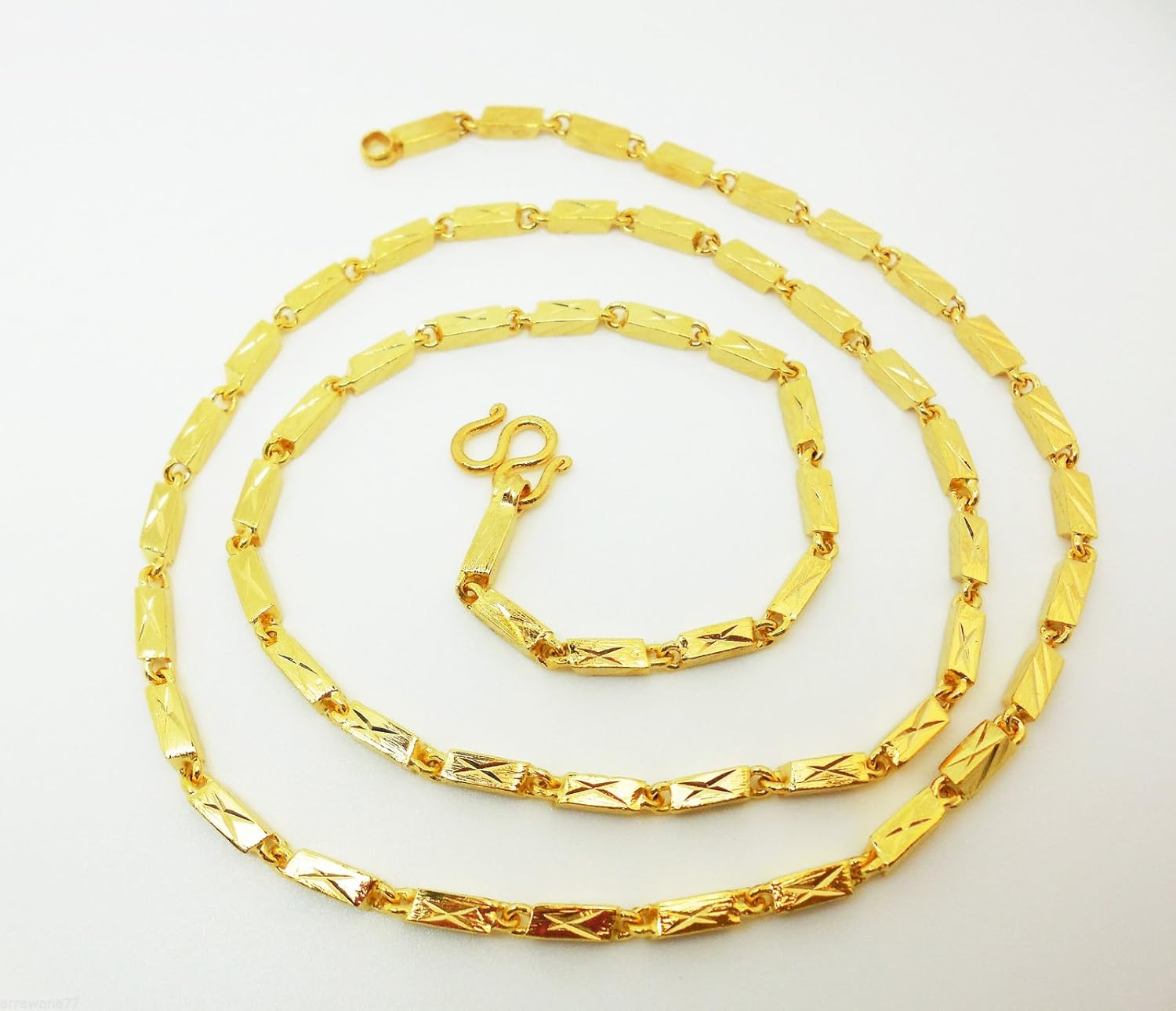 23k 24k Thai Yellow Gold GP Filled Necklace 23 Gram 24 INCH Jewellery Jewellery
