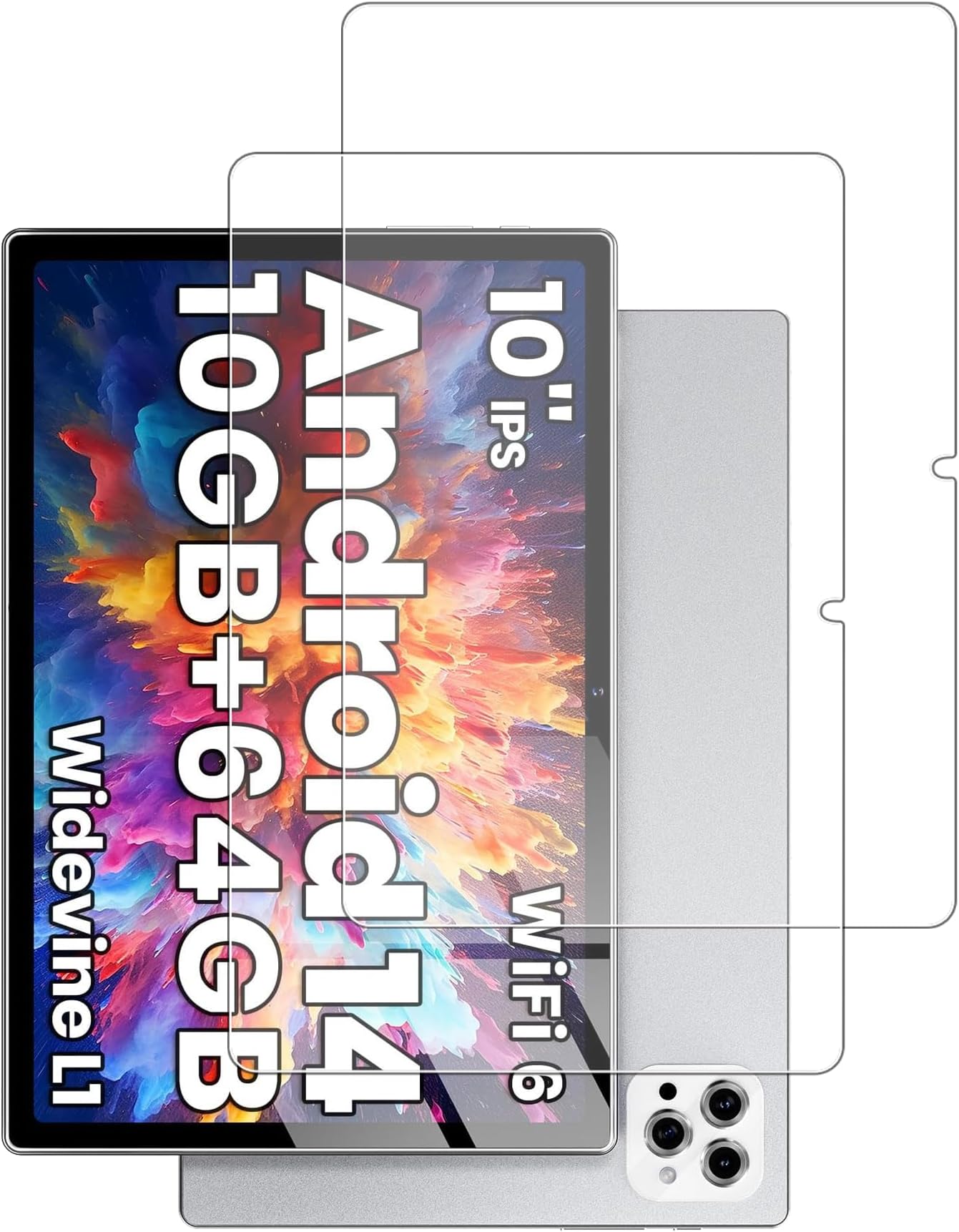 Screen Protector for Tuotatop x13 Android 14 Tablet 10 inch 2024,Tempered Glass Film Anti-Scratch High Touch Sensitivity,2 Pack.