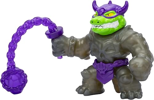 Miniatura 9 de Heroes of Goo Jit Zu Stretch Strikers Deluxe Hero Pack Rock Jaw, figura de acción elástica con más de 20 sonidos de batalla impresionantes, armadura
