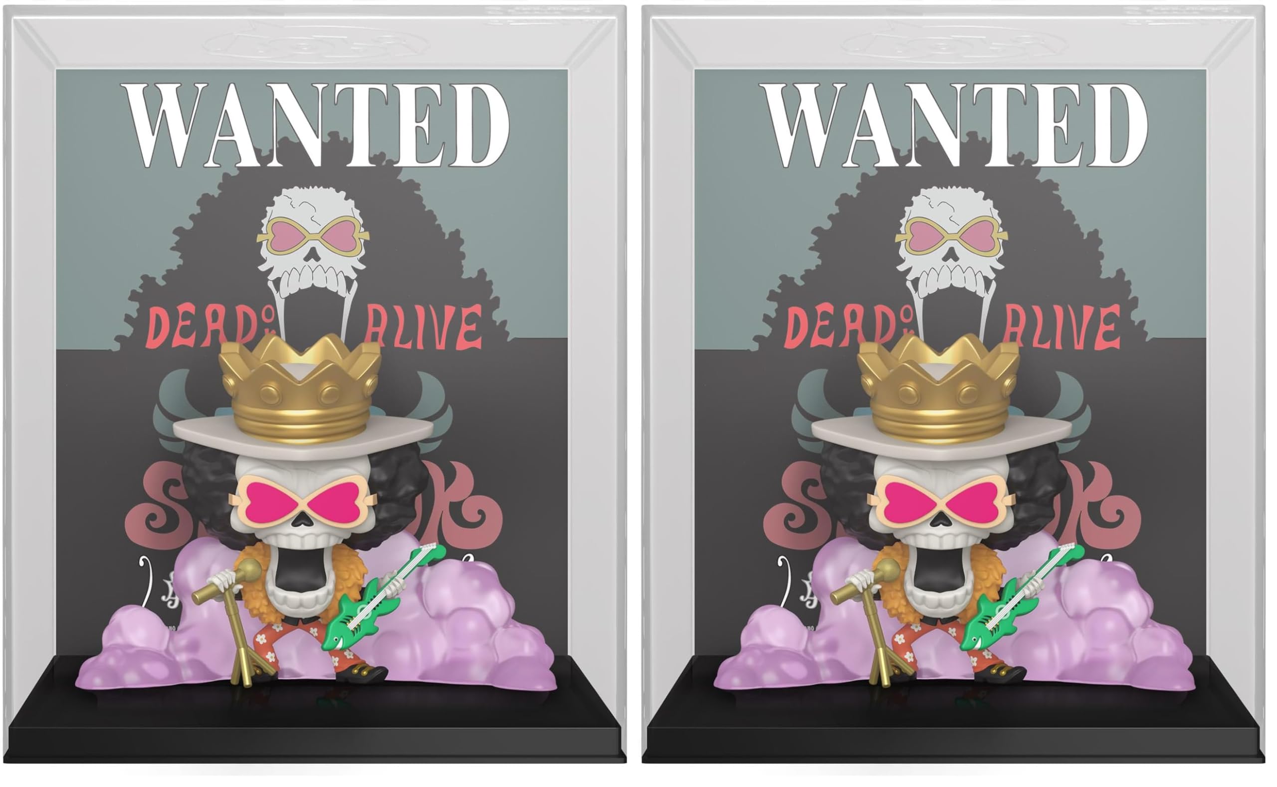 Funko Pop! Game Cover: One Piece - Brook - Wanted - Exclusivo de Amazon - Figura de Vinilo Coleccionable - Idea de Regalo - Mercancía Oficial - Juguetes para niños y Adultos (Paquete de 2)
