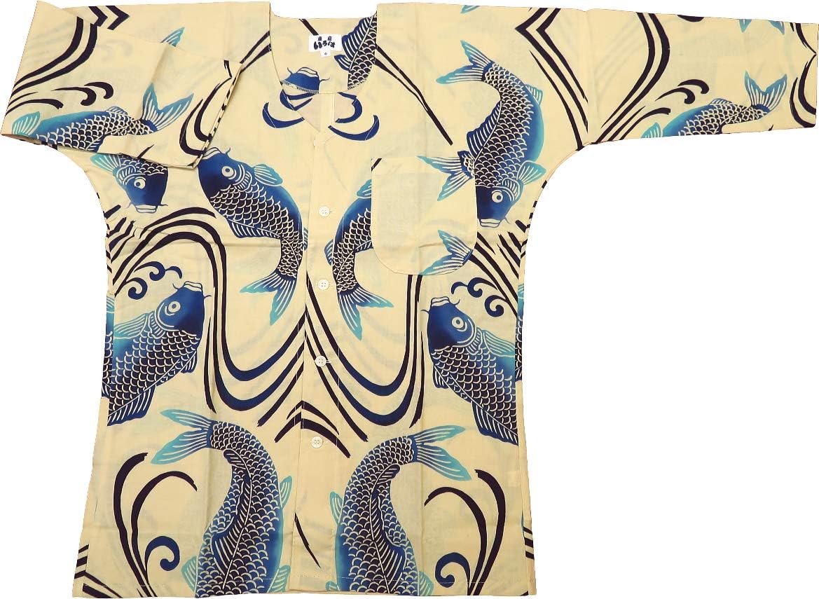 最高級綿麻浴衣彼岸花と桔梗のゆかた着物としても着用可古典花柄浴衣