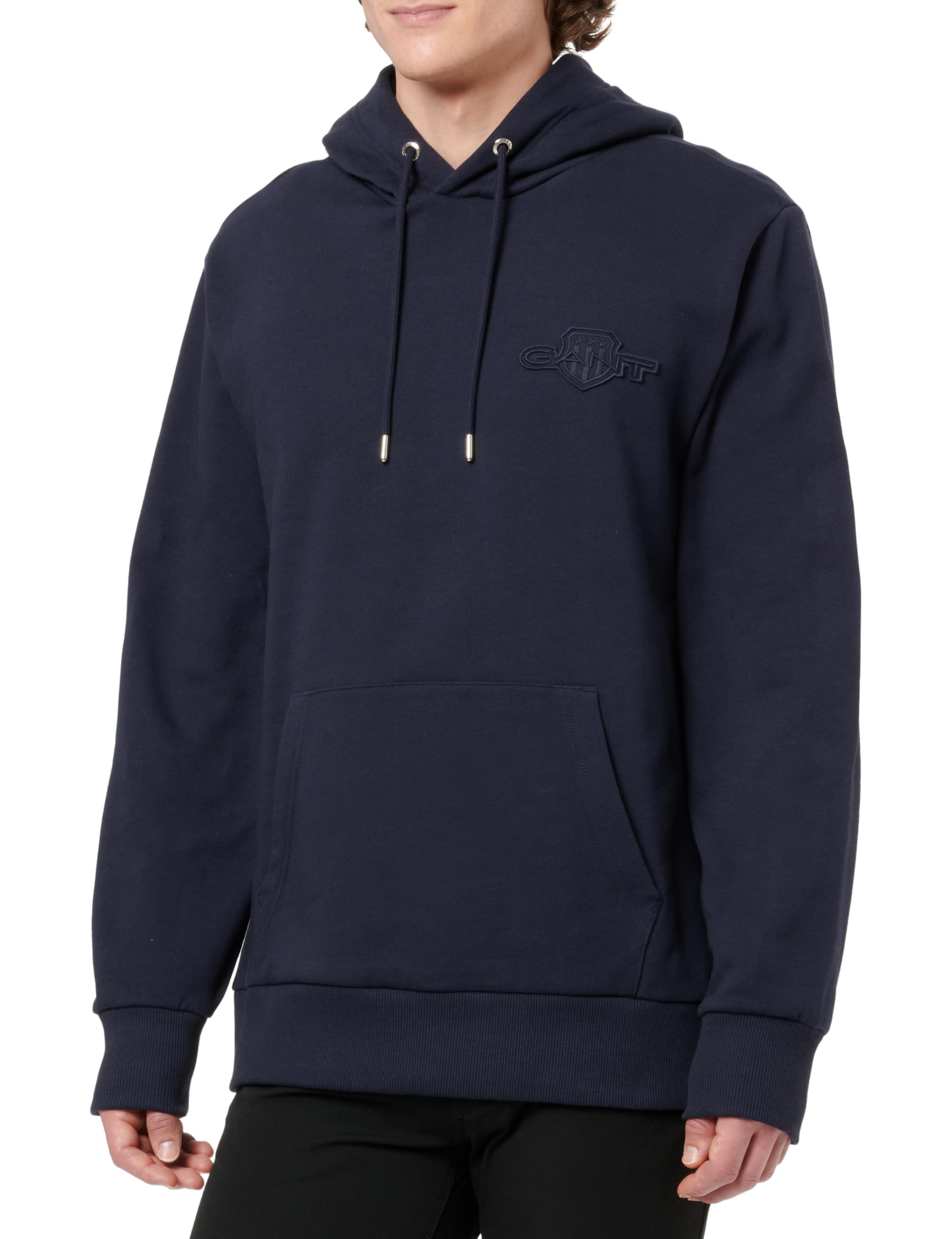 Gant Herren Reg Tonal Shield Hoodie Kapuzenpullover (1er Pack)