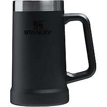 Stanley Stay-Chill Beer Stein 24 oz | Heavy Duty Big Grip Handle | Beer Tumbler Drink Cup, Holds 2 Cans | Insulated Stainless Steel Party Mug | BPA-Free
