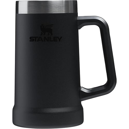 Stanley Stay-Chill Beer Stein 24 oz | Heavy Duty Big Grip Handle | Beer Tumbler Drink Cup, Holds 2 Cans | Insulated Stainless Steel Party Mug | BPA-Free