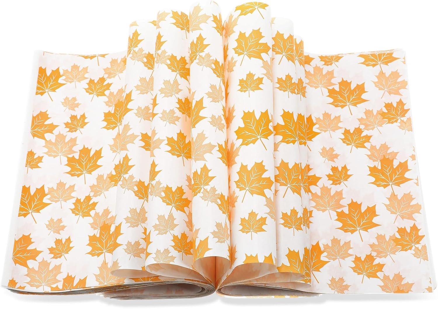 Tenare Fall Wax Paper Sheet, 150 Pcs, Maple Leaf