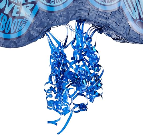 Miniatura 4 de Sparkle and Bash Pinata para mandar videojuegos - Controlador azul para decoración de fiestas de jugadores para niños, piñata de videojuegos (16.5 x