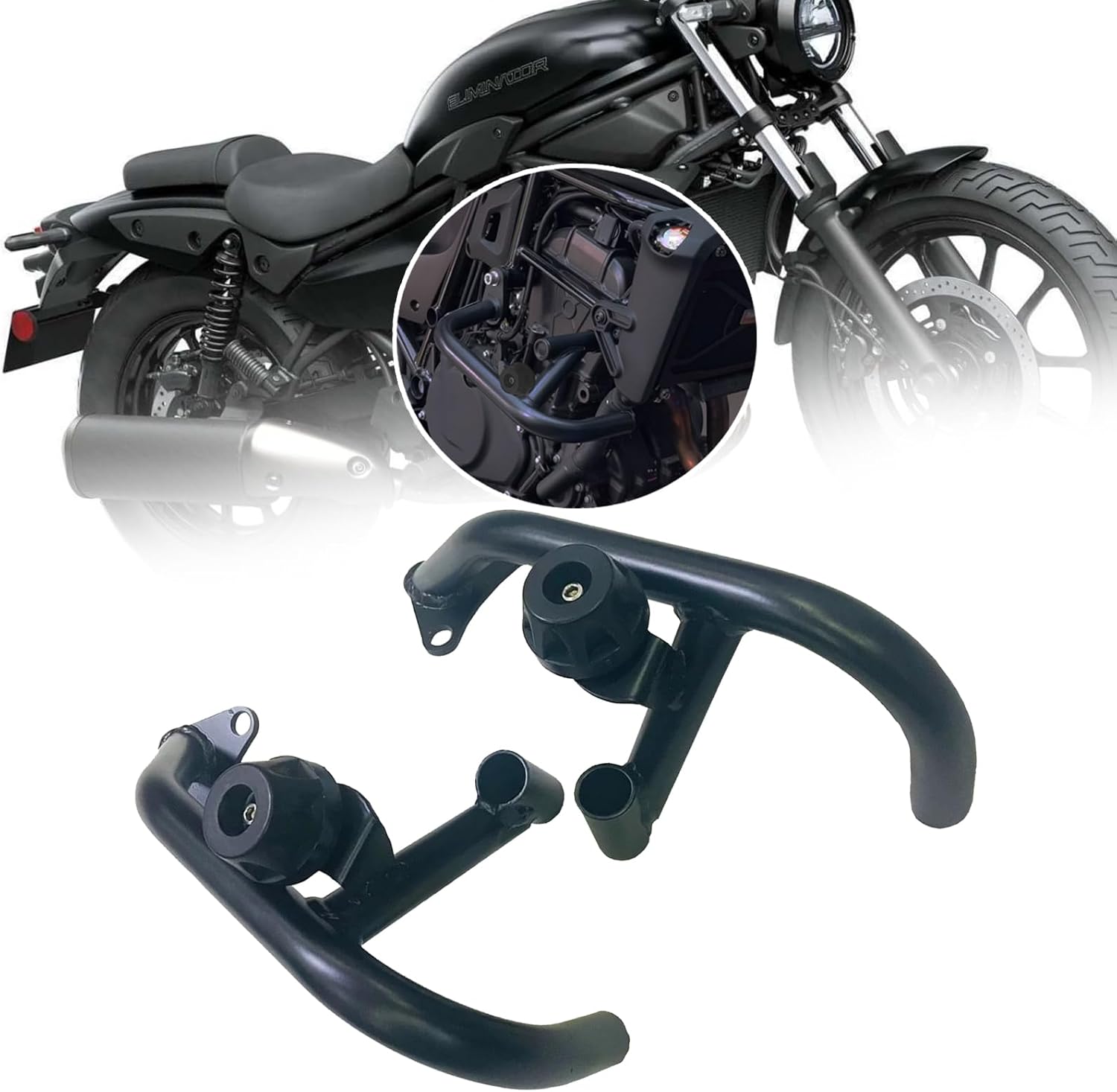 for Eliminator SE Eliminator SE 400 450 2024 Motorcycle Engine Road Anti-Collision bar with Ball Guard bar Anti-Fall bar Bumper Tubular Engine Guard Eliminator SE E500 2024-2025