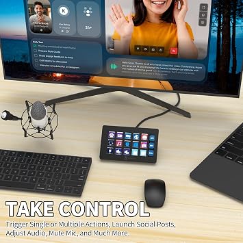AJAZZ AKP153 Stream Studio Controller Keypad Type-c Wired Keyboard-Black