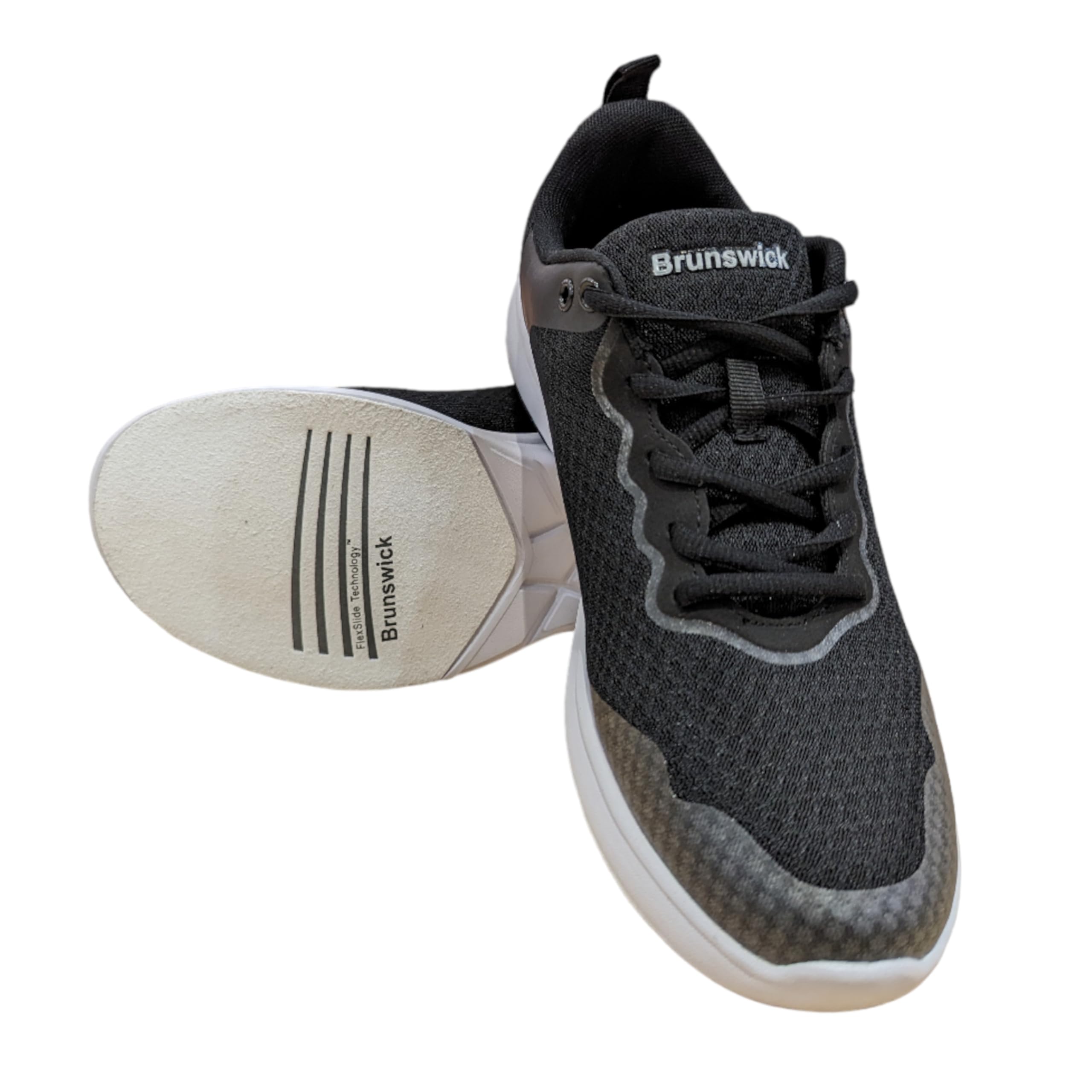 EMAX | Brunswick - Zapatos de bolos para hombre | Zapato de bolos para hombre | Tradition Black & Classic White