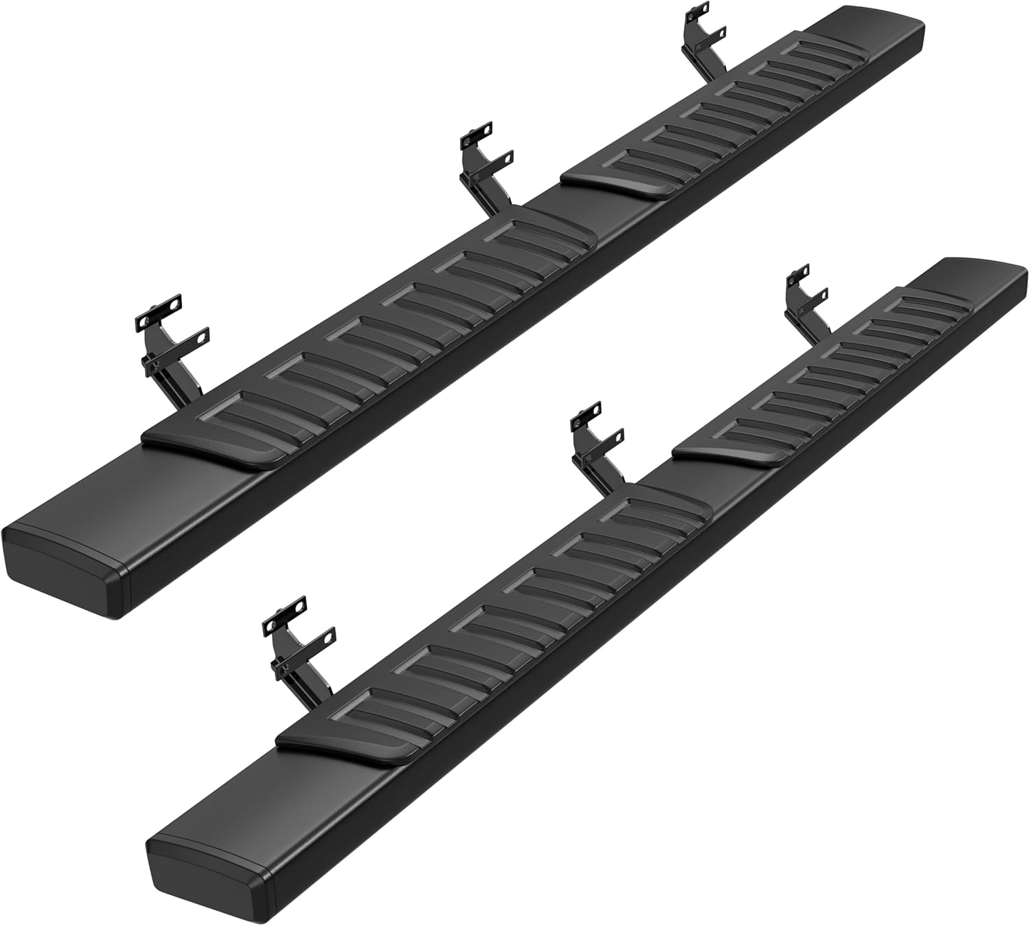 6 inches Running Boards Side Steps Nerf Bars Compatible for 2015-2023 Ford F150 Super Crew Cab/2017-2022 Ford F250 F350 Super Duty Crew Cab(Black)