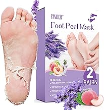 2 Pairs Foot Mask, Exfoliating Peeling Foot Masks, Nourishing Masks, Exfoliating Foot Mask For Women Men, Foot Beauty, Skin Care (Peach & Lavender)
